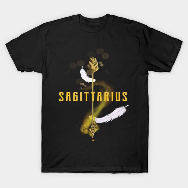 Sagittarius AF Astrology Zodiac Star Sign Gift T-Shirt by Grabitees